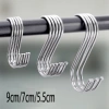 Móc treo kim loại chữ S thép không gỉ 10/20/30 cái - Đa chức năng lưu trữ phòng tắm, nhà bếp, quần áo - Giao nhanh 8