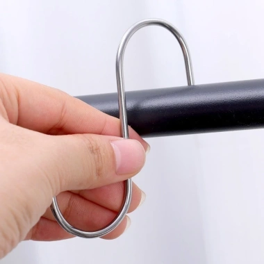 Móc treo kim loại chữ S thép không gỉ 10/20/30 cái - Đa chức năng lưu trữ phòng tắm, nhà bếp, quần áo - Giao nhanh 9