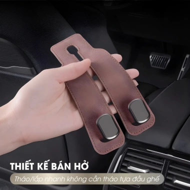 Móc treo lưng ghế ô tô đa năng, chịu tải mạnh, bền chắc, cất đồ - Giá 39.000đ 5 Móc treo lưng ghế ô tô đa năng, chịu tải mạnh, bền chắc, cất đồ - Giá 39.000đ 5