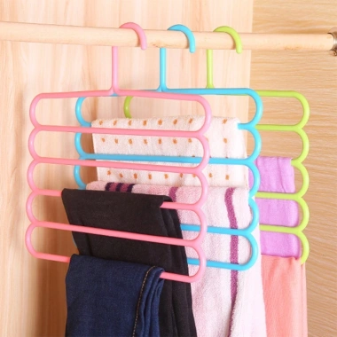 Móc Treo Mắc Quần Áo 5 Tầng Thông Minh - Tiết Kiệm Không Gian, Giá Chỉ 12.5k