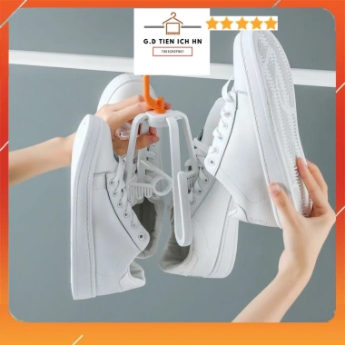 Móc treo phơi giày dép chữ U xếp gọn, xoay 360 độ tiện lợi - Giá chỉ 24.000₫