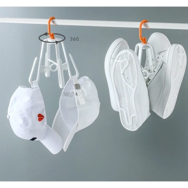 Móc treo phơi giày nhựa đa năng xoay 360 tiện dụng - Tiết kiệm không gian, giá chỉ 16.800₫