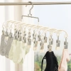 Móc treo phơi quần áo SKJK thép không gỉ 20 kẹp, chống gió không trượt, tiết kiệm không gian - 124.850 VND 3