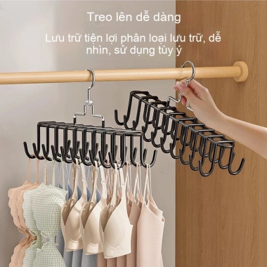 Móc treo quần áo 20 kẹp đa năng GREENSINDOOR - inox không gỉ, móc phơi giày, tiết kiệm không gian - giá 63.500đ