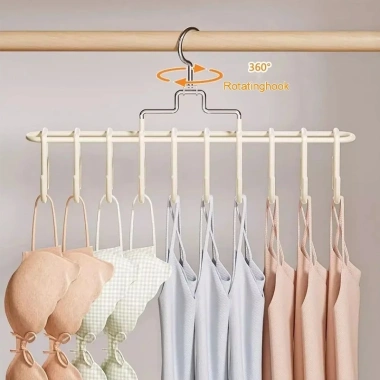 Móc treo quần áo 20 kẹp đa năng GREENSINDOOR - inox không gỉ, móc phơi giày, tiết kiệm không gian - giá 63.500đ