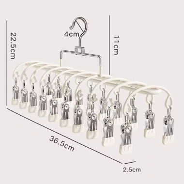 Móc Treo Quần Áo 20 Kẹp Đa Năng Thép Bọc Nhựa Siêu Bền Giá Ưu Đãi 75.000 VNĐ