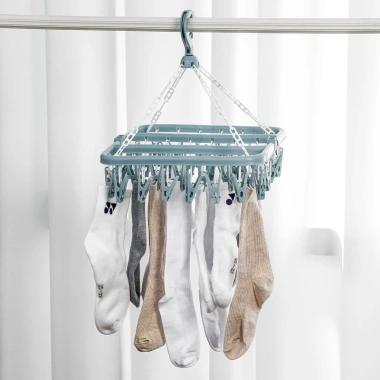 Móc Treo Quần Áo 32 Kẹp Đa Năng JYoohome Nhựa Tiện Lợi Phơi Đồ Trẻ Em Giá 40.000 VND