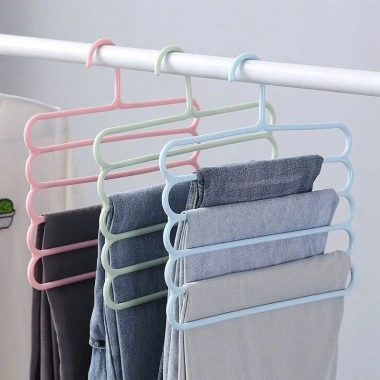 Móc Treo Quần Áo 5 Tầng Gấp Gọn - Tiết Kiệm Diện Tích, An Toàn, Đa Năng, Giá Chỉ 36.000₫