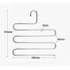 Móc treo quần áo 5 tầng inox chống gỉ thiết kế ziczac - Tiết kiệm không gian 9