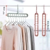 Móc treo quần áo 9 lỗ đa năng - Thông minh, tiện lợi, giá chỉ 10.000₫
