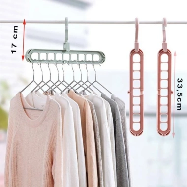 Móc treo quần áo 9 lỗ đa năng - Thông minh, tiện lợi, giá chỉ 10.000₫