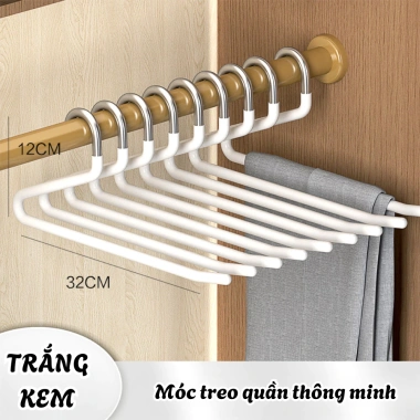 Móc Treo Quần Áo Chống Trượt Cao Cấp – Nhựa Dày Bền, Không Nhăn, 96.000đ