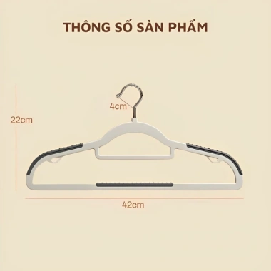 Móc treo quần áo chống trượt đa năng xoay 360 do nhựa cao cấp bền - 9.996đ