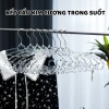 Móc treo quần áo chống trượt vân kim cương trong suốt sang chảnh, xoay 360 linh hoạt - giá 57.000₫ 4