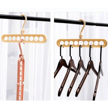 Móc treo quần áo đa năng 9 lỗ - Tiết kiệm diện tích, chỉ 27.599 VND KOREA STORE88 8