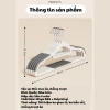 Móc treo quần áo đa năng chống trượt, đệm vai cao su xoay 360, nhựa cao cấp bền, chịu tải nặng, độ bền cao, giá ưu đãi 25k 2