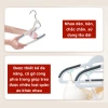 Móc treo quần áo đa năng chống trượt, đệm vai cao su xoay 360, nhựa cao cấp bền, chịu tải nặng, độ bền cao, giá ưu đãi 25k 4