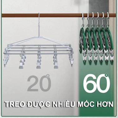 Móc treo quần áo đa năng chống trượt – Giá chỉ 85.000, chất liệu bền, giữ quần áo gọn gàng