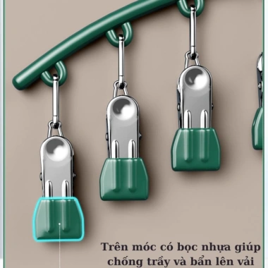 Móc treo quần áo đa năng chống trượt – Giá chỉ 85.000, chất liệu bền, giữ quần áo gọn gàng