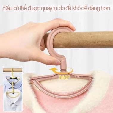 Móc treo quần áo đa năng chống trượt nhựa cao cấp bền chịu nặng giá ưu đãi 12.000₫