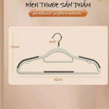 Móc treo quần áo đa năng chống trượt xoay 360° nhựa, chịu nặng, chỉ 52.000₫