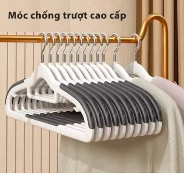 Móc treo quần áo đa năng chống trượt xoay 360° nhựa, chịu nặng, chỉ 52.000₫