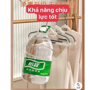 Móc treo quần áo đa năng chống trượt xoay 360° nhựa, chịu nặng, chỉ 52.000₫