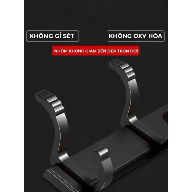 Móc Treo Quần Áo Đa Năng Dán Tường Nhôm Chống Gỉ, Chịu Lực 60kg - Giá 78.000đ