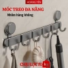 Móc treo quần áo đa năng dán tường nhôm hàng không chống gỉ DL22 chịu lực 10kg