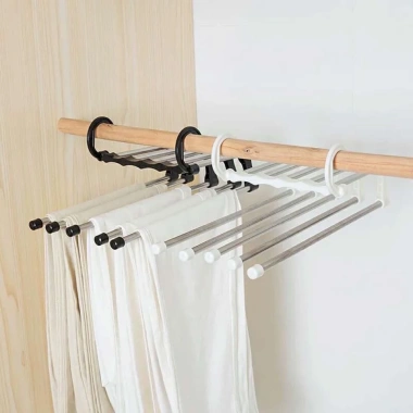 Móc treo quần áo đa năng gấp gọn 5 tầng - Tiết kiệm không gian, chỉ 25.000đ 2
