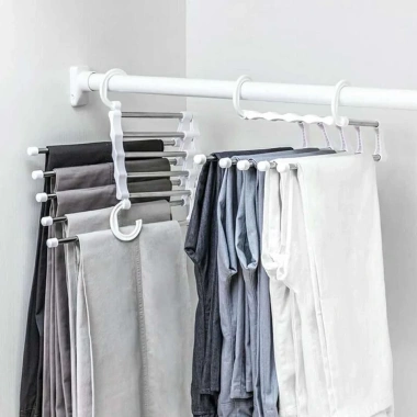 Móc treo quần áo đa năng gấp gọn 5 tầng - Tiết kiệm không gian, chỉ 25.000đ 4