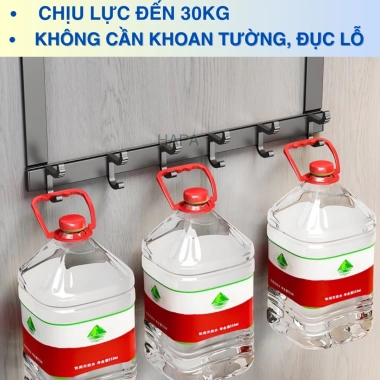 Móc treo quần áo đa năng HAPA nhôm hàng không dán tường không khoan, chịu lực cao, giá chỉ 115.000 VND 6