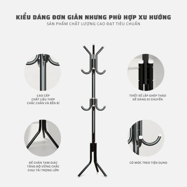 Móc treo quần áo đa năng hiện đại tối giản, nhiều nhánh, giá chỉ 80.359 VND