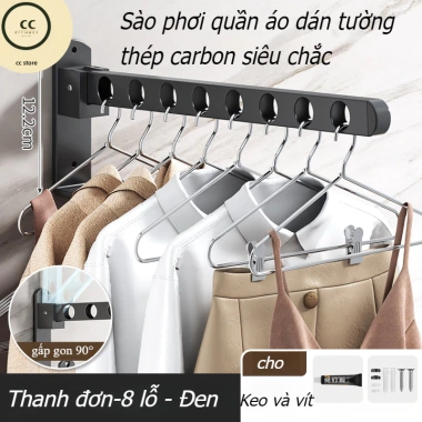 Móc Treo Quần Áo Đa Năng Thép Carbon - Giá Phơi Kẹp Quần Áo Siêu Bền 74.970 VND