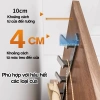 Móc treo quần áo dán tường đa năng 50kg thép carbon, chống gỉ, kèm keo dán & ốc vít - 55.000 5