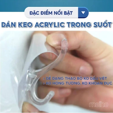 Móc treo quần áo dán tường đa năng siêu dính chịu lực dày chắc chỉ 9.900₫