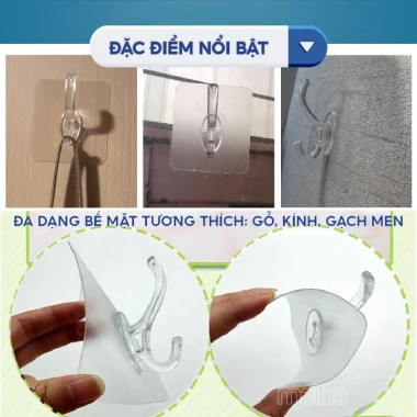 Móc treo quần áo dán tường đa năng siêu dính chịu lực dày chắc chỉ 9.900₫ 4 Móc treo quần áo dán tường đa năng siêu dính chịu lực dày chắc chỉ 9.900₫ 4