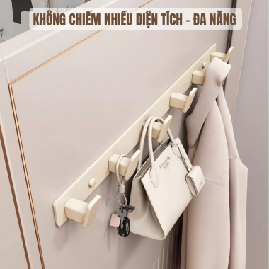 Móc treo quần áo dán tường HIKARI - Hợp kim thép carbon, móc rộng, tải cao EA-66 3 Móc treo quần áo dán tường HIKARI - Hợp kim thép carbon, móc rộng, tải cao EA-66 3