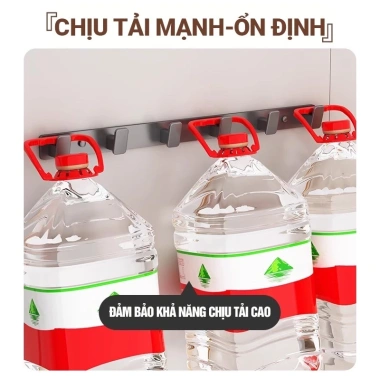 Móc Treo Quần Áo Dán Tường Nhôm Chống Gỉ, Kệ Treo Đồ Đa Năng, Chịu Tải Lớn NiceHome 59.000