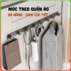 Móc treo quần áo dán tường nhôm hàng không chống gỉ 50kg, tặng keo dán, 59.000₫
