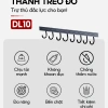 Móc treo quần áo dán tường thép carbon chống gỉ - tặng keo dán, cho nhà bếp, tắm 3