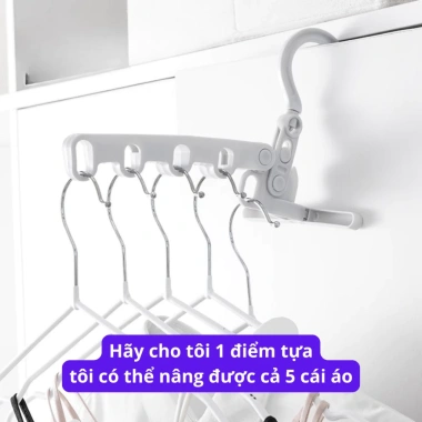 Móc treo quần áo du lịch gấp gọn tiện lợi, giá phơi đa năng cho khách sạn và công tác, chỉ 25.000₫ 10 Móc treo quần áo du lịch gấp gọn tiện lợi, giá phơi đa năng cho khách sạn và công tác, chỉ 25.000₫ 10