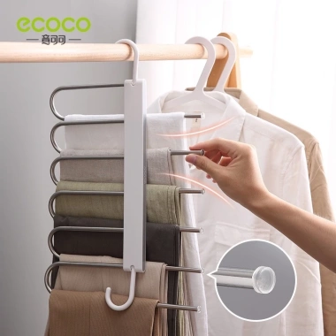 Móc Treo Quần Áo ECOCO E2.020 Cao Cấp Gấp Gọn Nhựa ABS Inox - Giá 128.200₫