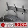 Móc treo quần áo Enomax gắn tường siêu dính chịu lực 50KG Thép carbon không gỉ kèm keo dán và ốc vít 4