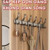 Móc treo quần áo Enomax gắn tường siêu dính chịu lực 50KG Thép carbon không gỉ kèm keo dán và ốc vít 5