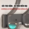 Móc treo quần áo gắn tường HIKARI kim nhôm không khoan, kèm keo dán, chịu lực cao 4