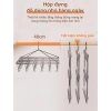 Móc treo quần áo gấp gọn inox 304 - Giá treo 2 tầng, sào phơi, giảm giá 73.999 VND 4