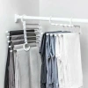 Móc treo quần áo gấp gọn inox đa tầng xoay ngang dọc - Tiết kiệm 45k 3
