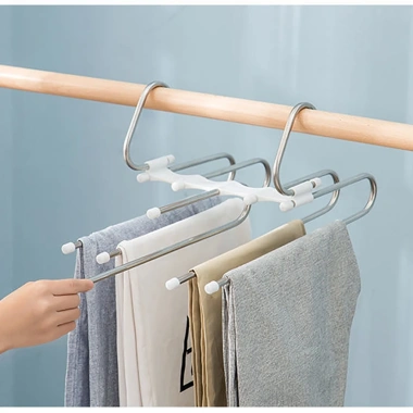 Móc treo quần áo gấp gọn LivingC 5 tầng - Giá phơi tiết kiệm không gian 53.000 4