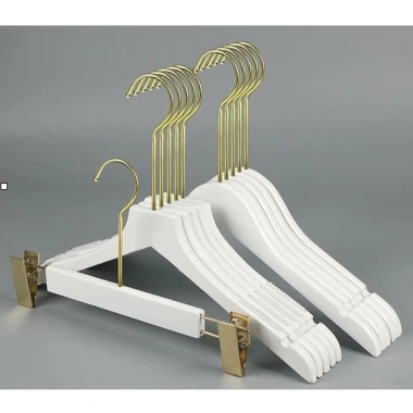 Móc Treo Quần Áo Gỗ Trắng Đa Năng Cho Trẻ Em và Người Lớn - Giá Giảm 11.000 VND